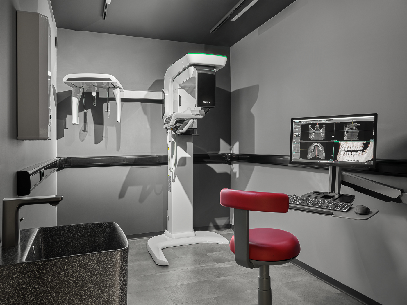 3D CBCT imaging room at Studio 32 used for jaw joint diagnostics